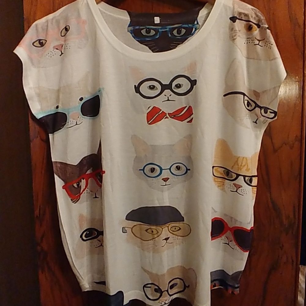 Hipster cat Colman shirt